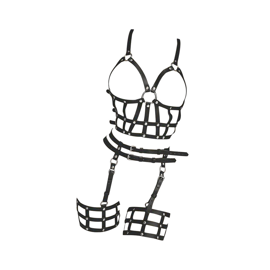 Punk-style romantic binding straps