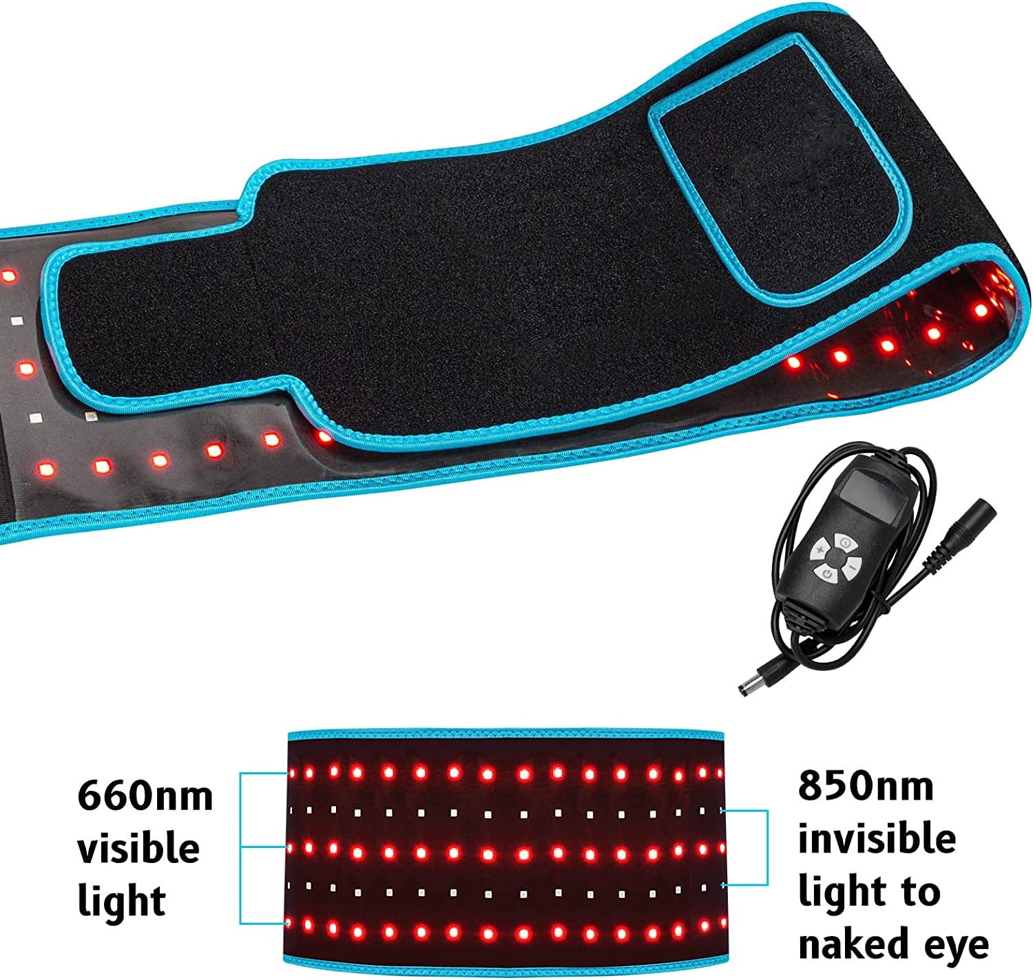 Infrared Heating Massage Belt with Red Light Therapy for Weight Loss