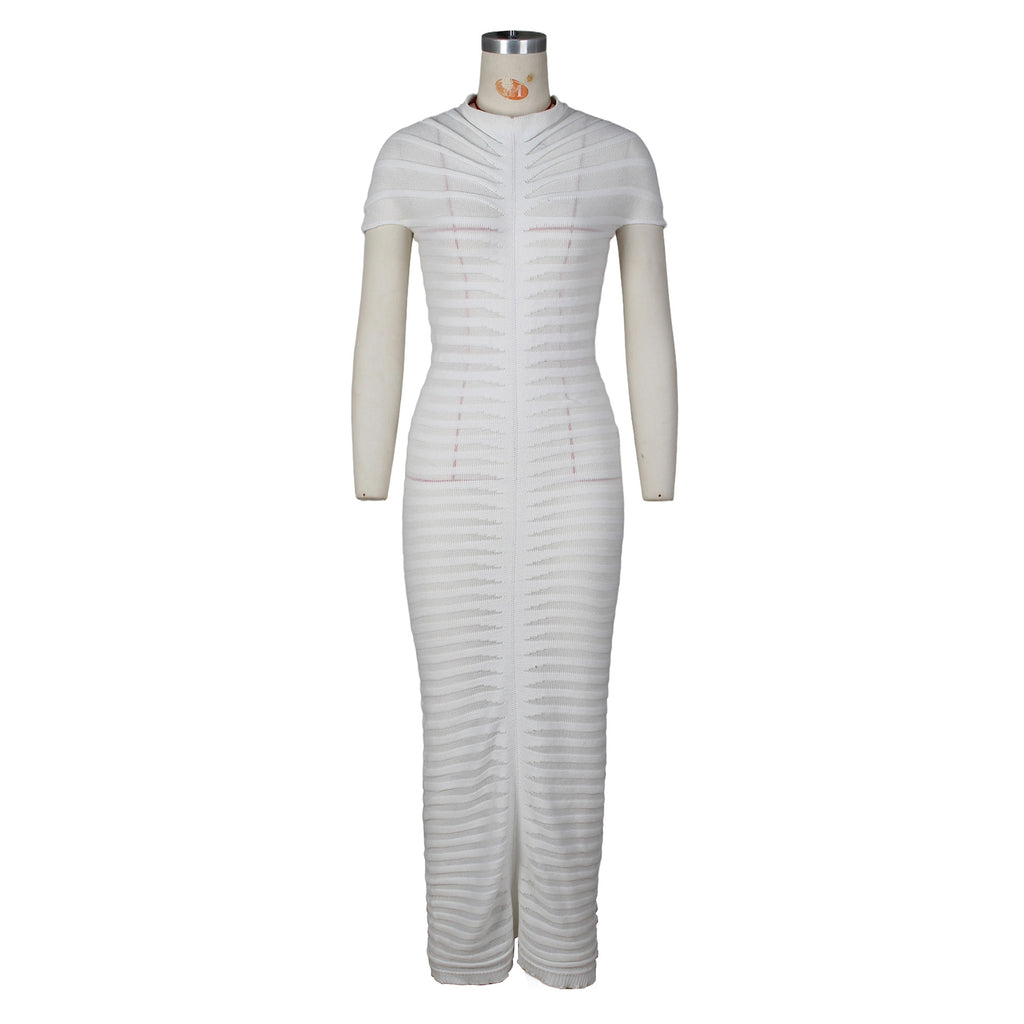 Women's Sexy Knitted Slim Fit Dress for Nightclub