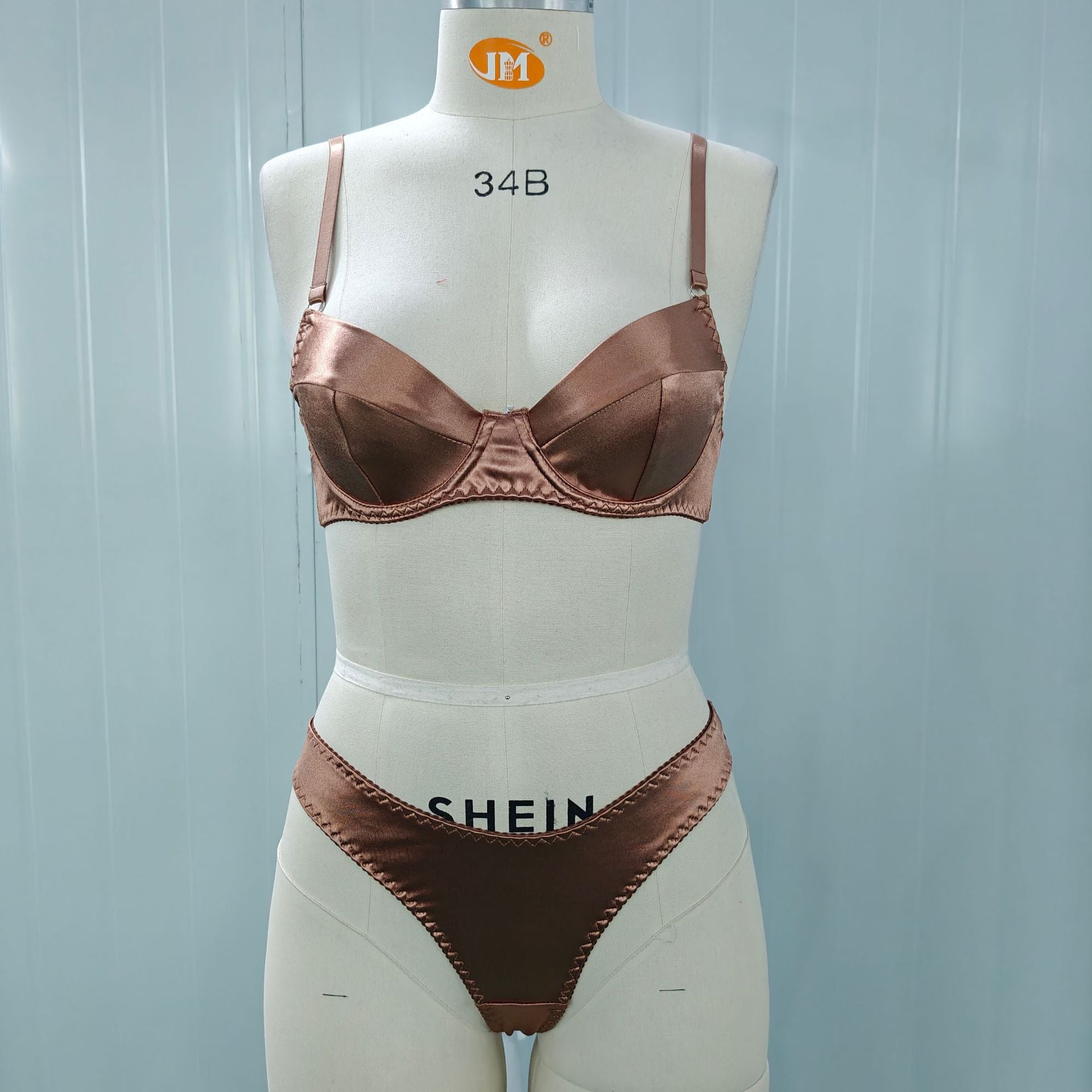 Elegant Satin Bra and Underwear Set