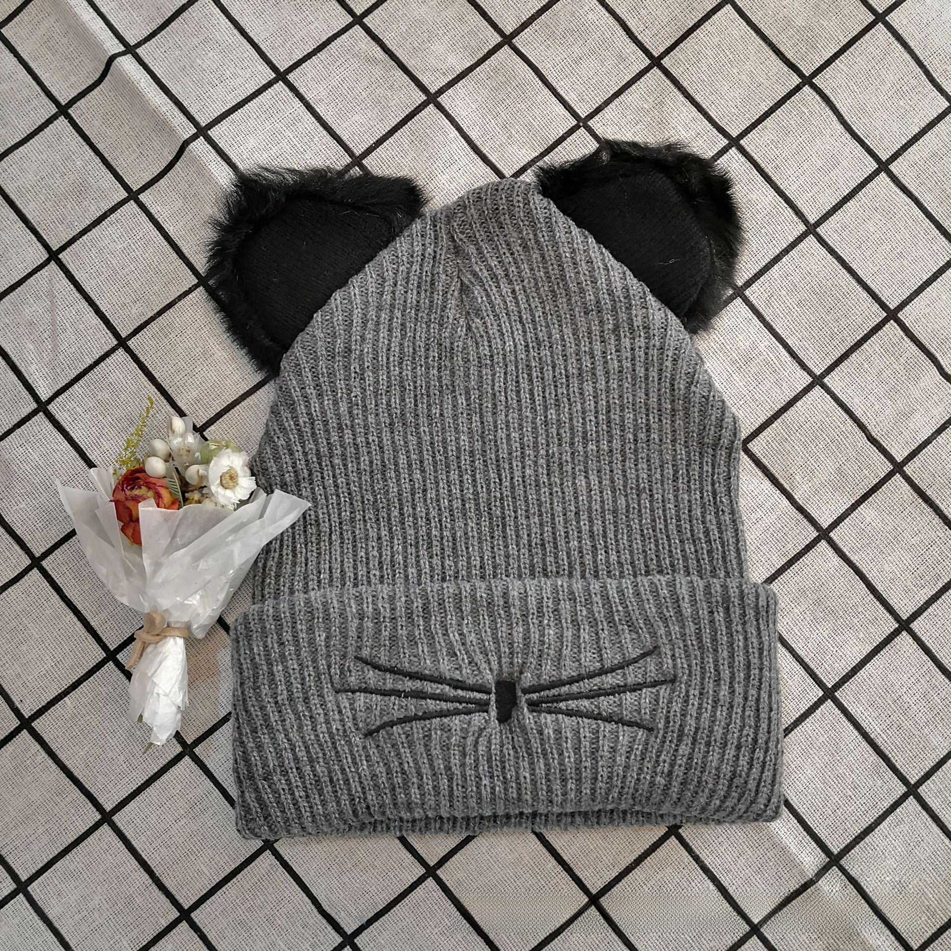 Knitted Cat Hat