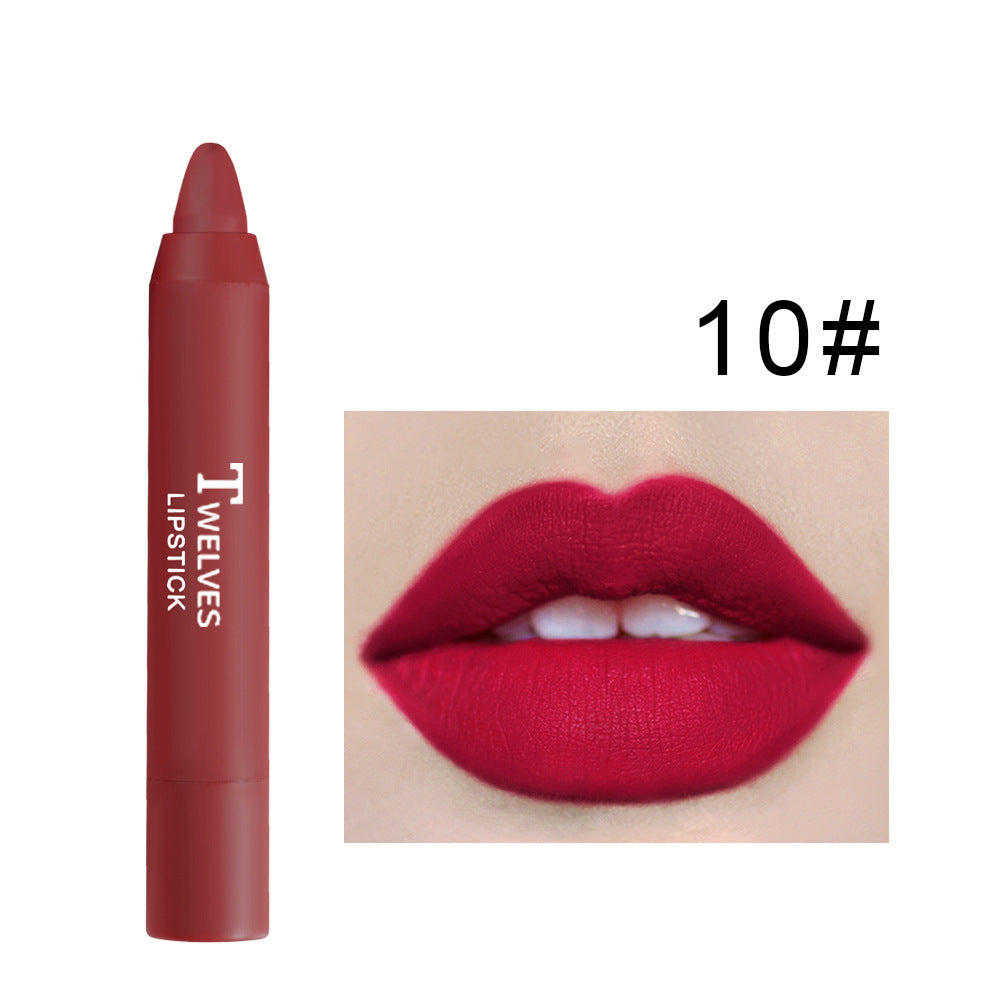 Matte satin moisturizing lip pencil
