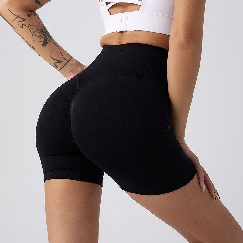 High-Waisted Yoga Shorts Breathable Sports Leggings