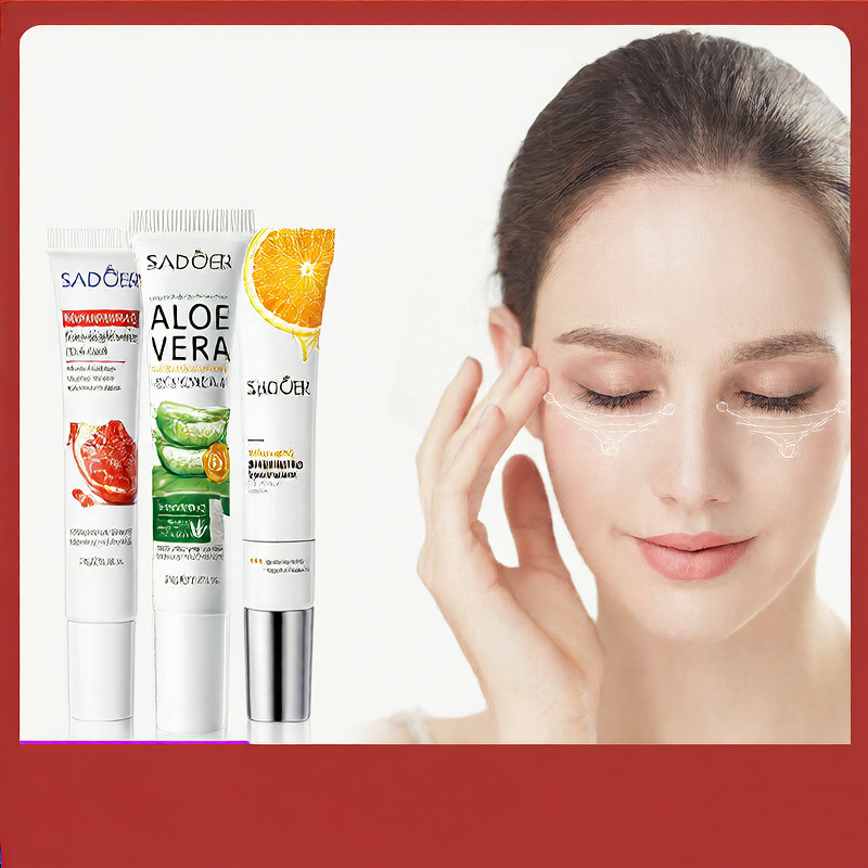 Full English Sadoer Aloe Vera Hydrating and Softening Eye Cream Essence Eye Cream Series Cross-Border Foreign Trade Wholesale