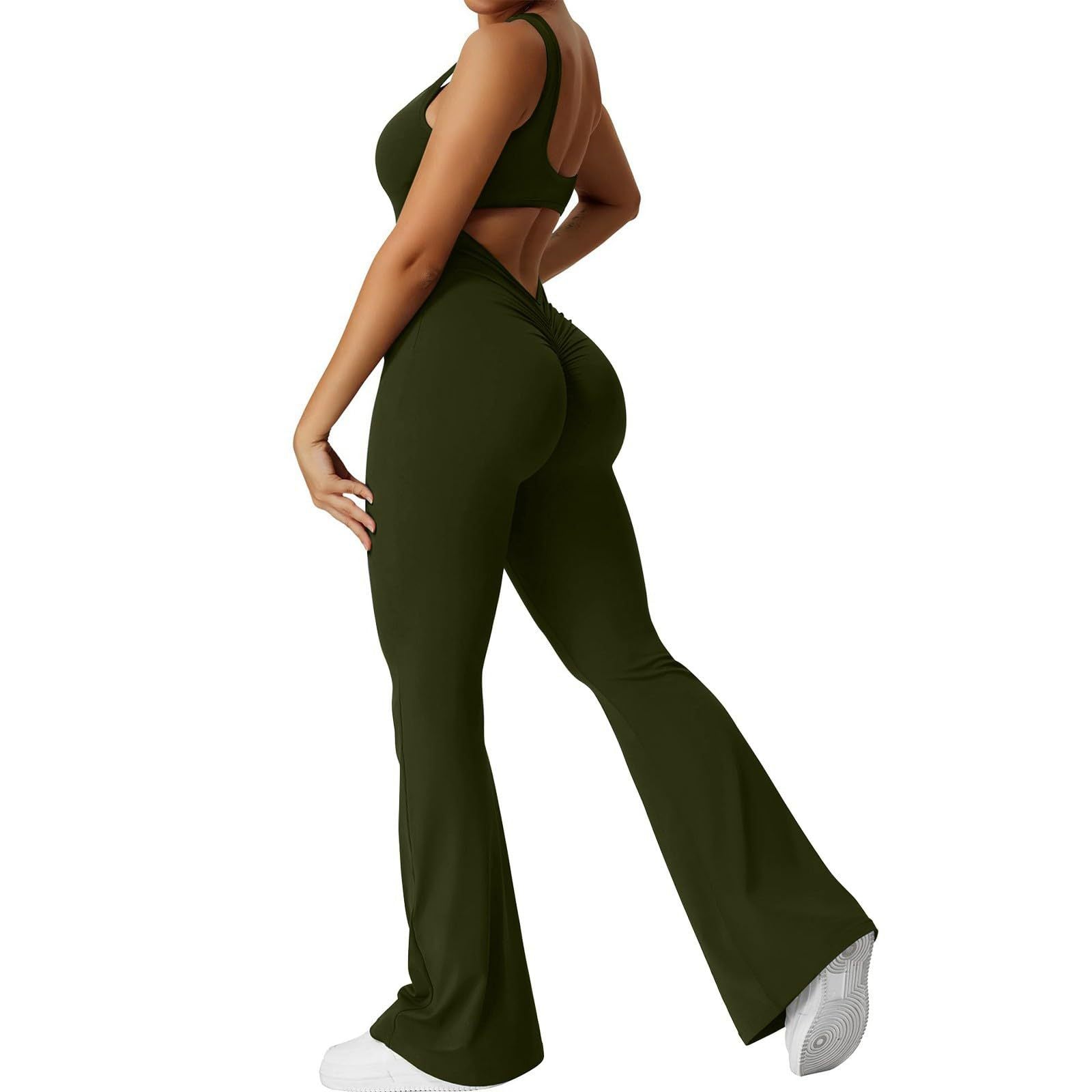 Womens Slim Fit Yoga Jumpsuit
