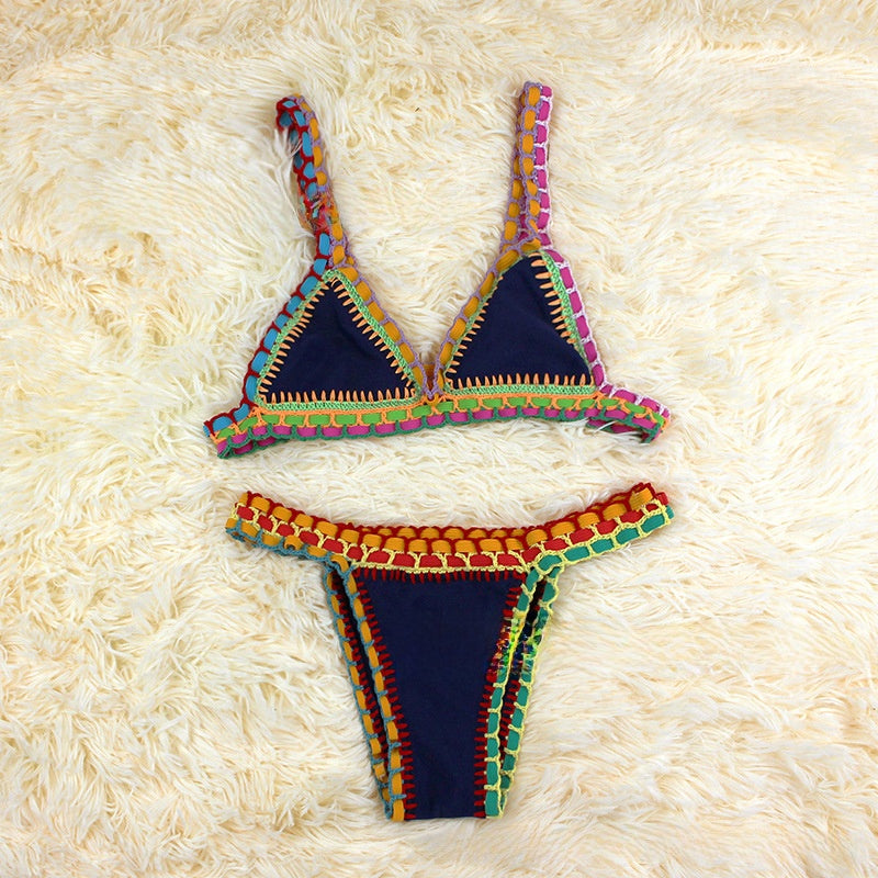 Women's Hand-Knitted Bikini Swimwear