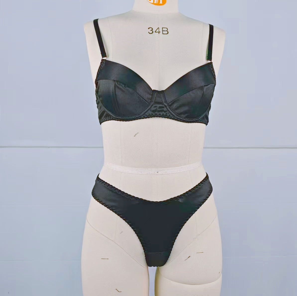 Elegant Satin Bra and Underwear Set