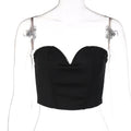 Fashion V-neck slimming and figure-enhancing racerback top