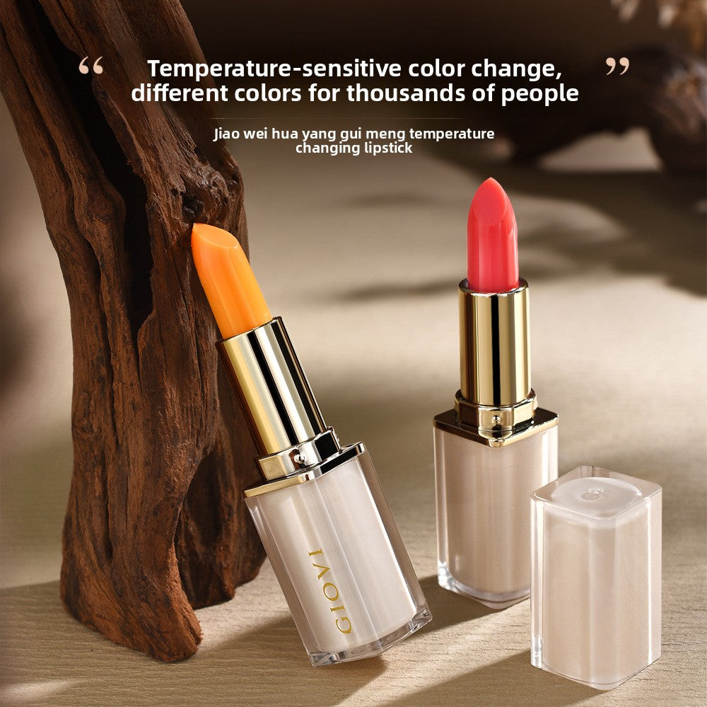 Temperature-changing lipstick