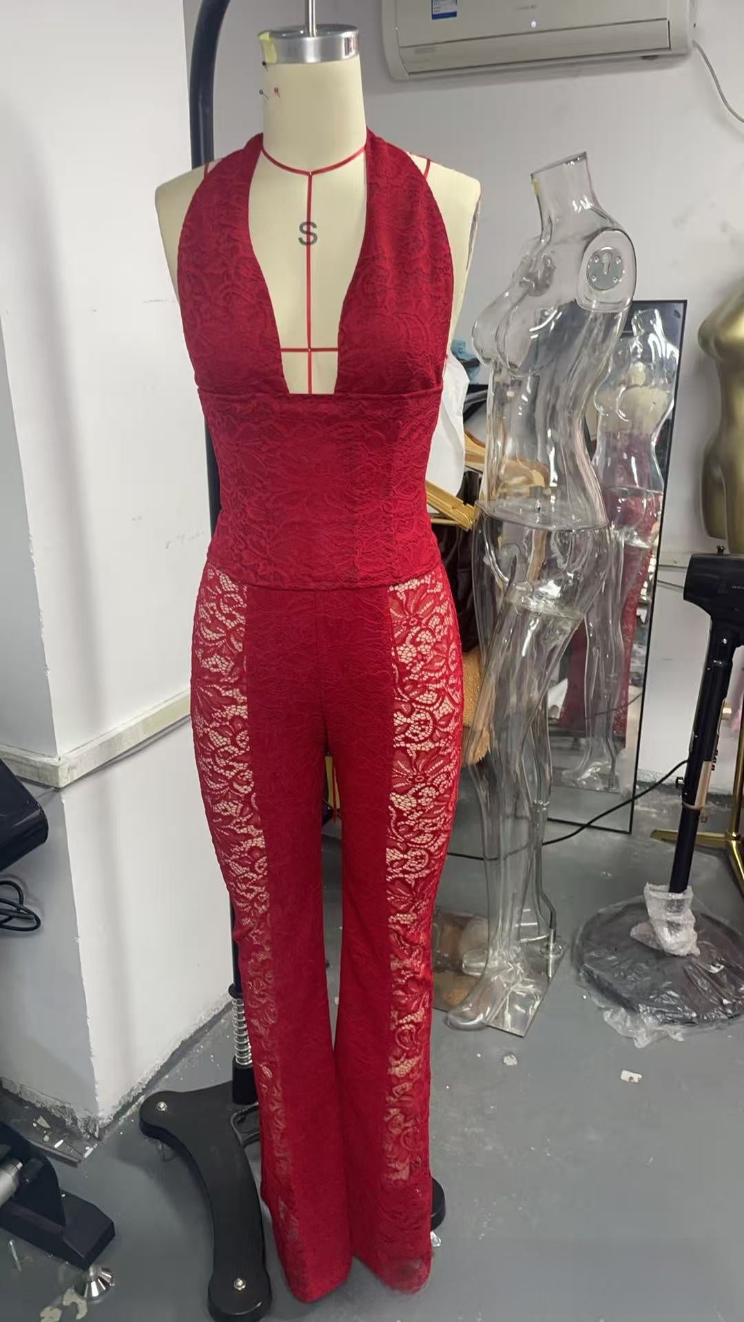 New style black one-piece pants