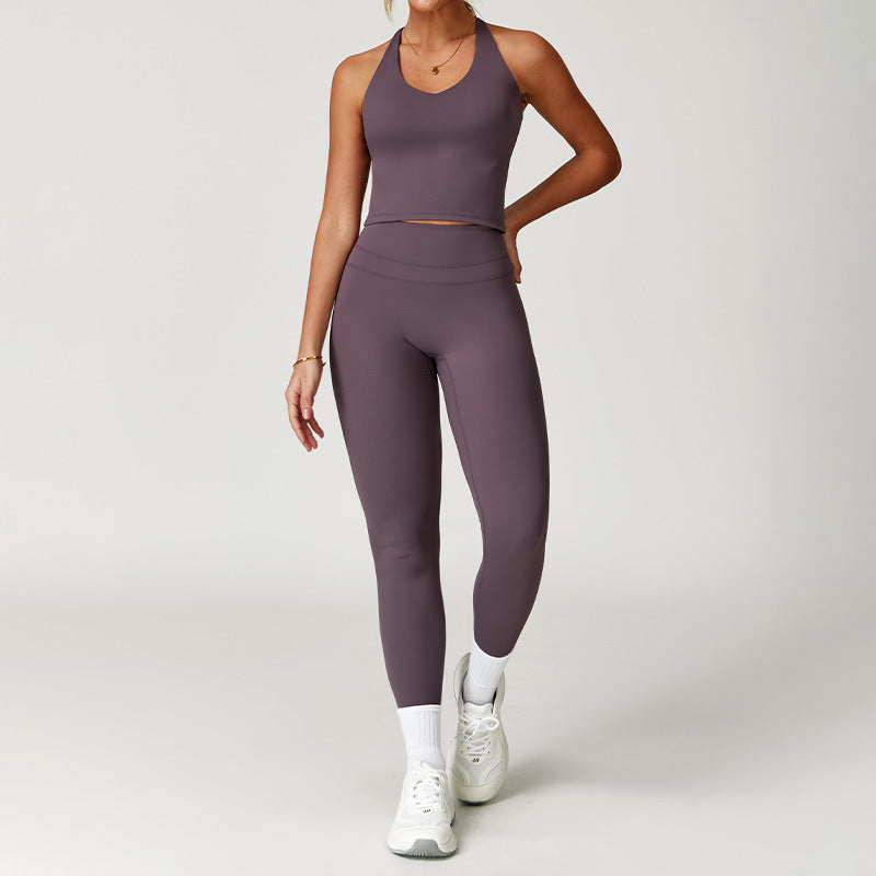 Women's Elastic High Waist Yoga Fitness Suit