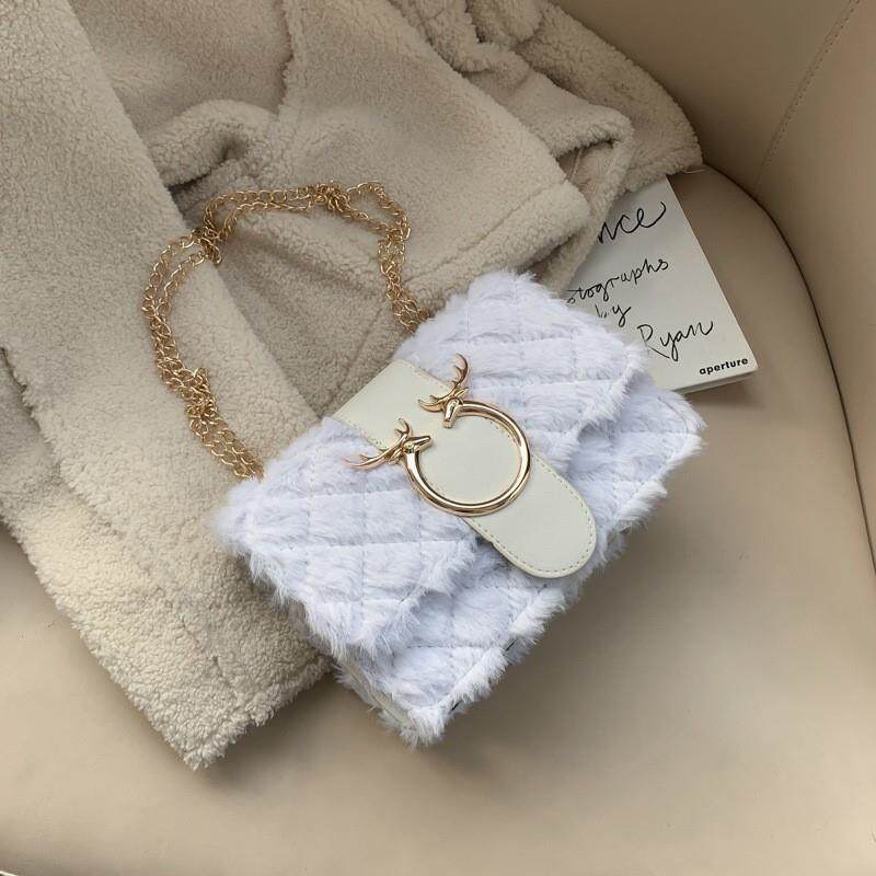 Women's plush small bag