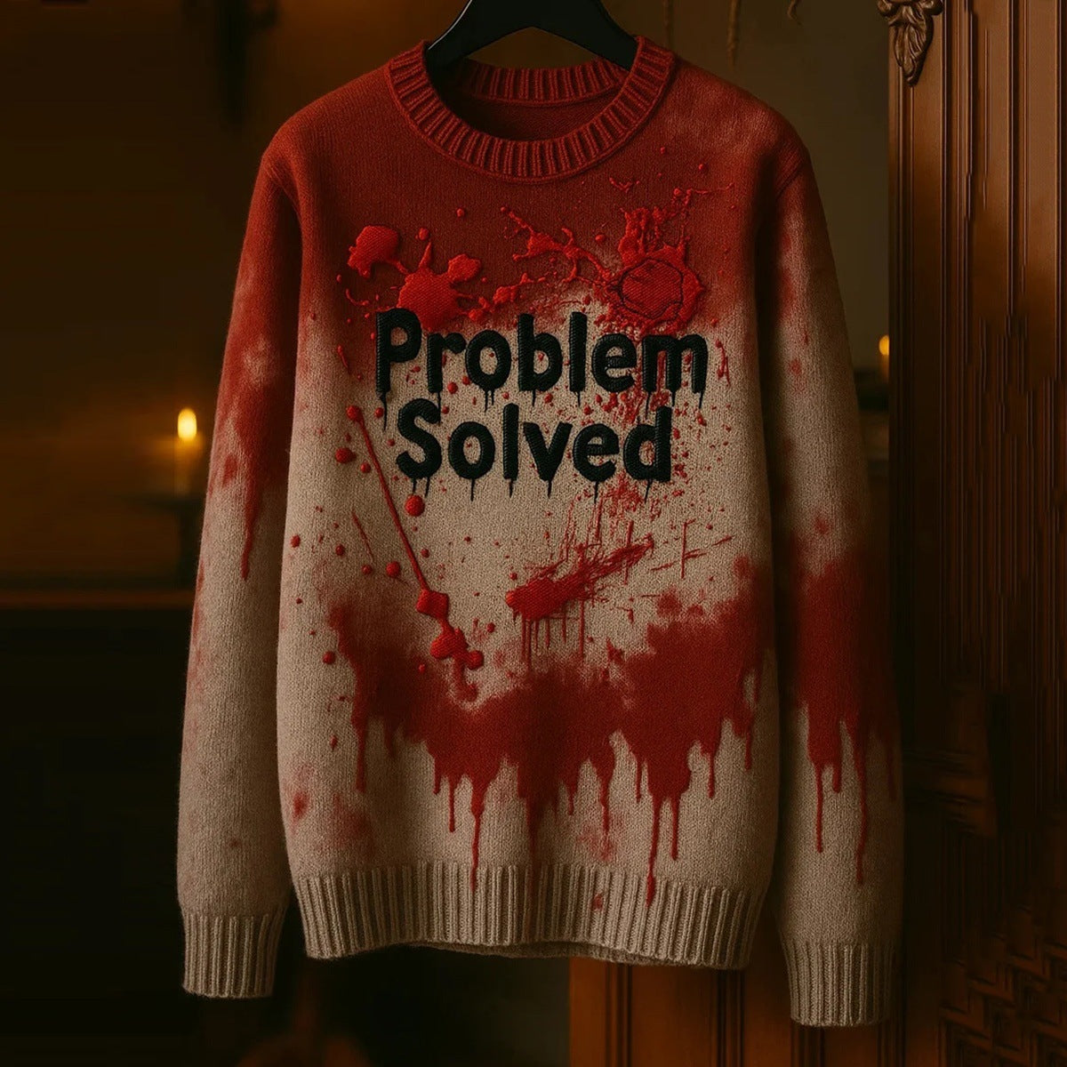 Animal Print Womens Pullover Sweater