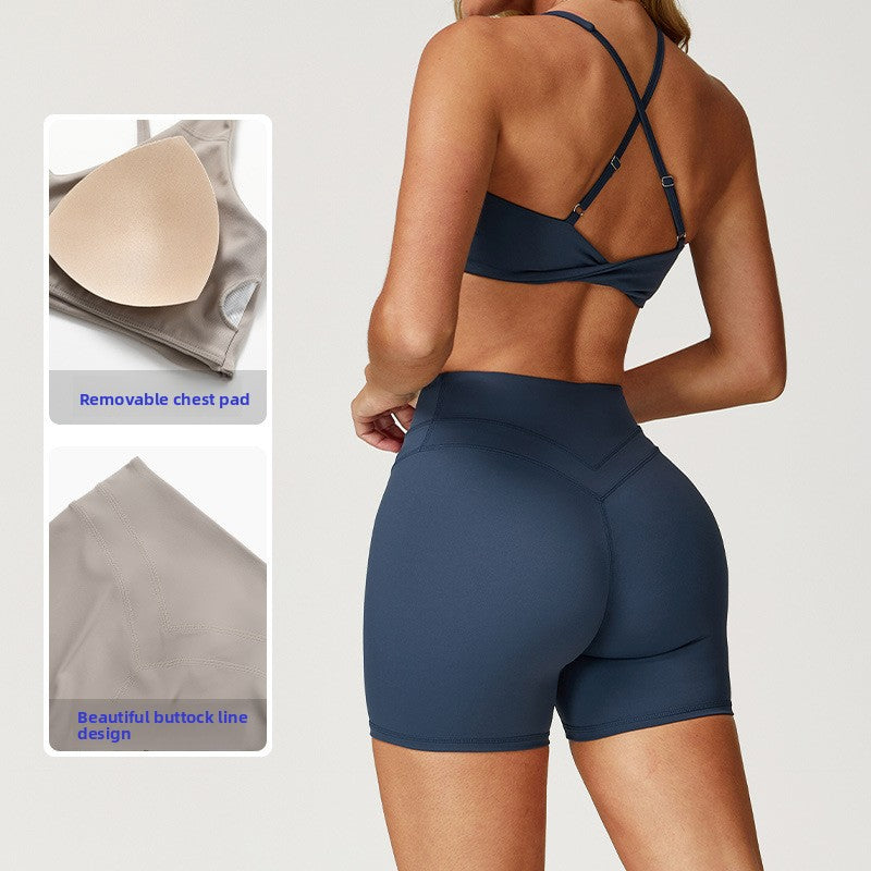 Women's Elastic High Waist Yoga Fitness Suit