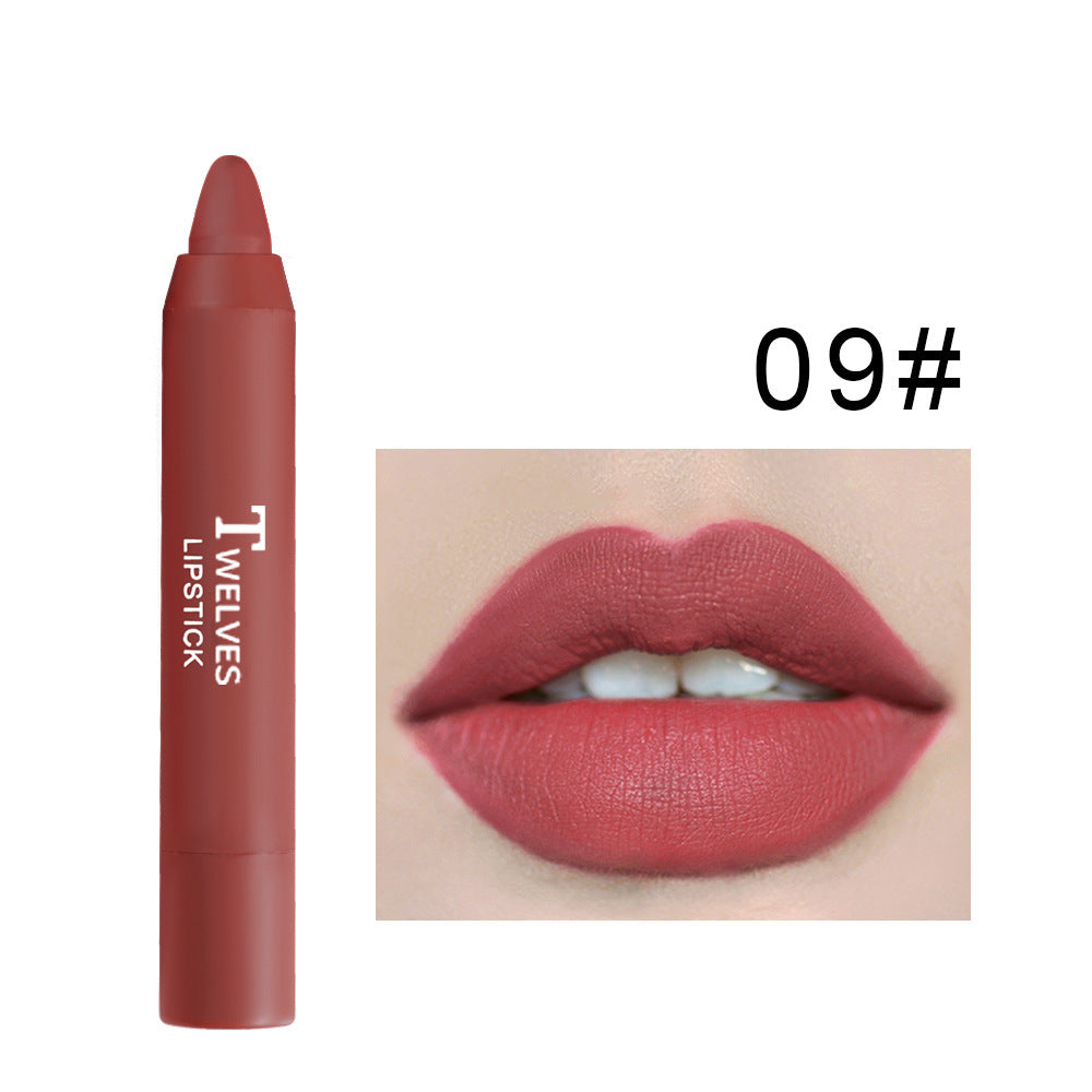 Matte satin moisturizing lip pencil