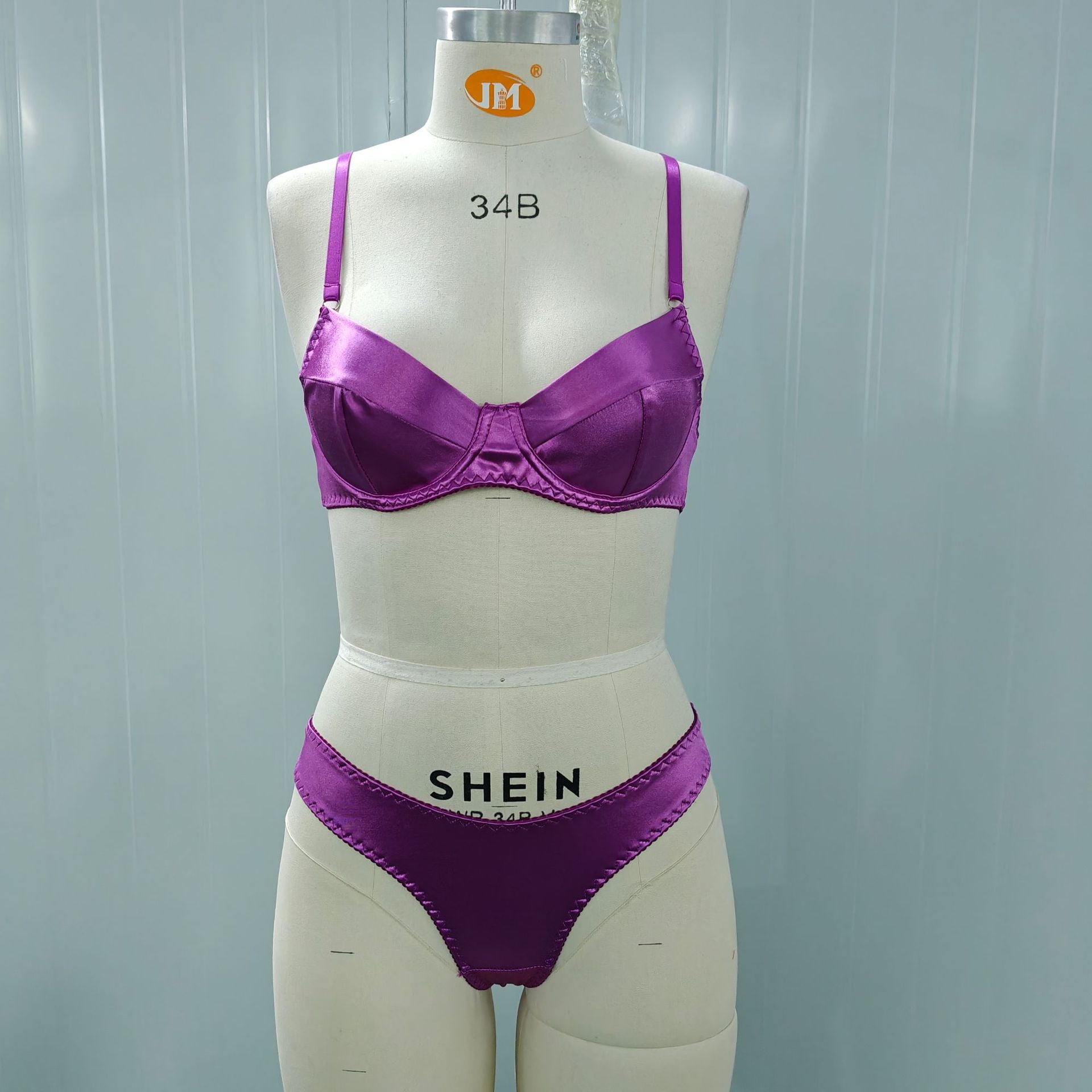 Elegant Satin Bra and Underwear Set