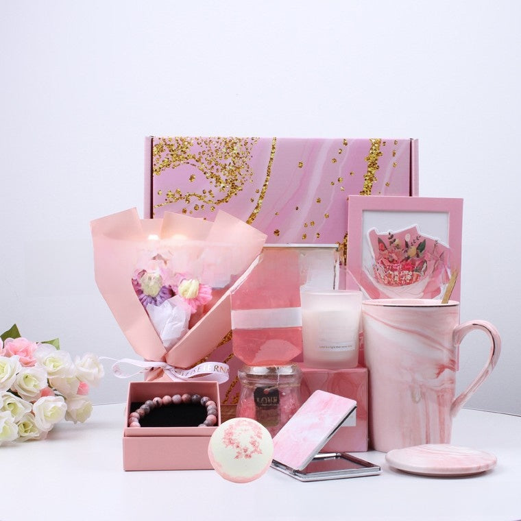 Pink and Purple Spa Gift Box Set