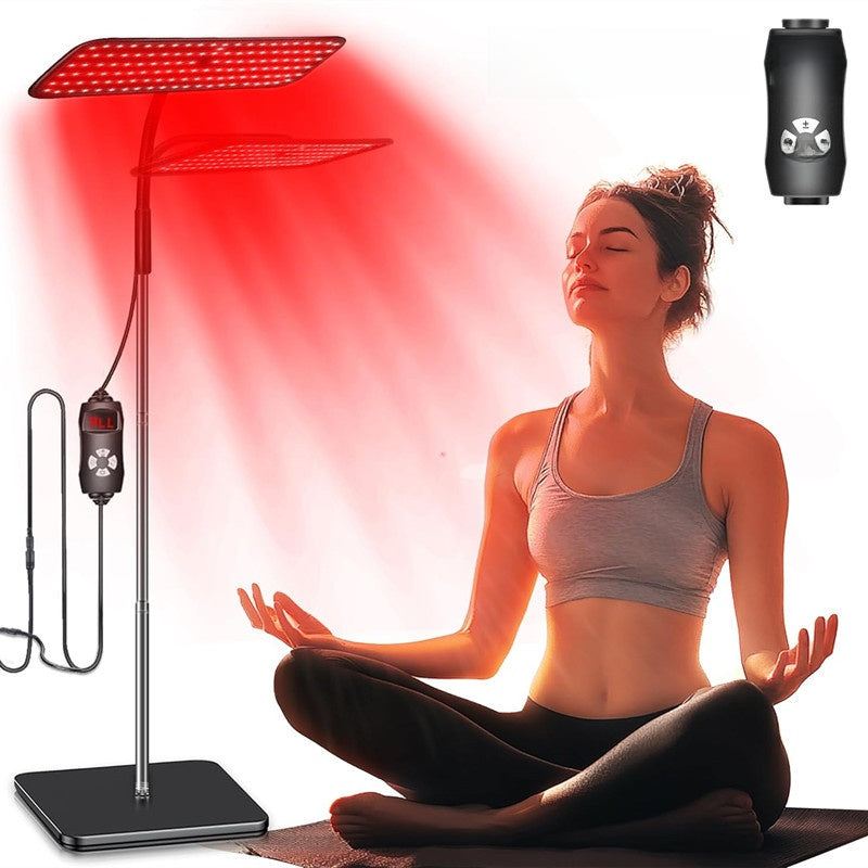 Red light therapy lamp
