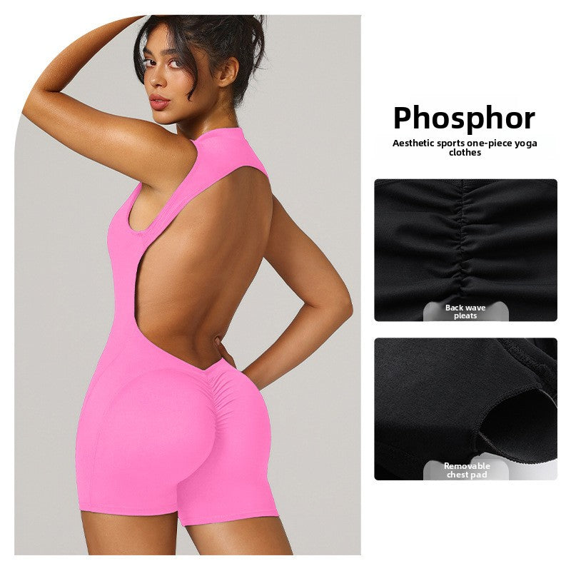 Standing collar short one-piece dress