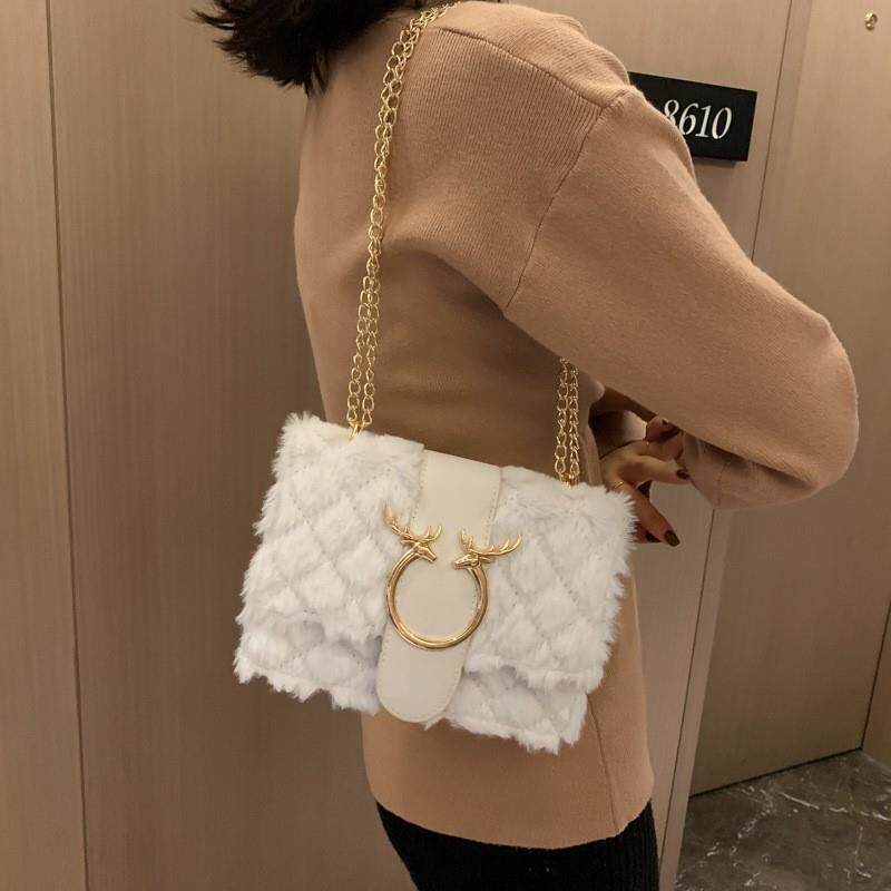 Women's plush small bag
