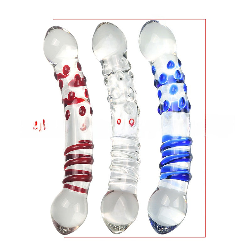 Transparent glass sex toys