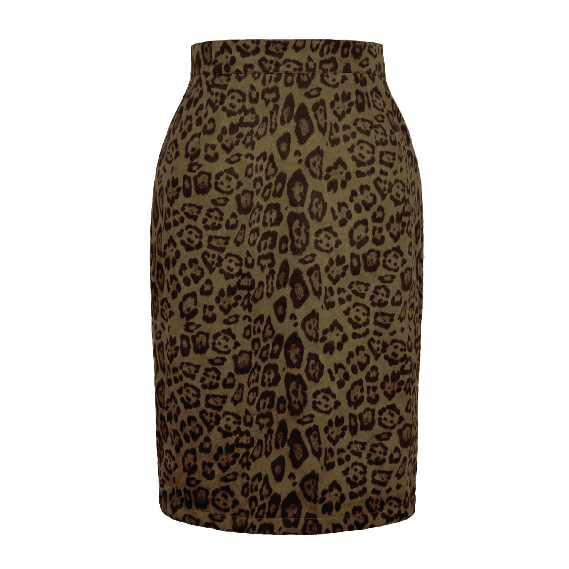 Leopard print bodycon skirt