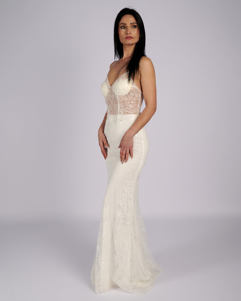 Chelsea Mermaid Spaghetti Straps Bridal Dress Chelsea Mermaid Spaghetti Straps Bridal Dresses-5